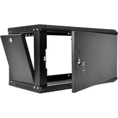 Шкаф коммутационный ЦМО ШРН-Эконом (ШРН-Э-9.350.1-9005) настенный 9U 600x350мм пер.дв.металл 85кг черный 300мм 13.5кг 180град. 476мм IP20 металл