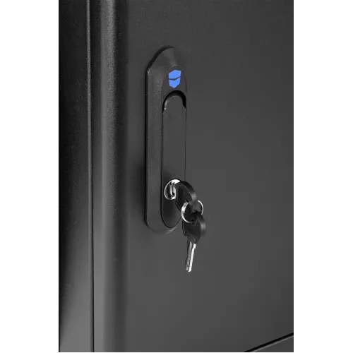 Шкаф коммутационный ЦМО (ШРН-М-12.500-9005) настенный 12U 600x520мм пер.дв.стекл 130кг черный 456мм 21.6кг 180град. 610мм IP20 сталь