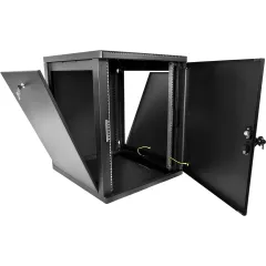 Шкаф коммутационный ЦМО (ШРН-М-12.500.1-9005) настенный 12U 600x456мм пер.дв.металл 130кг черный 456мм 20.9кг 180град. 610мм IP20 сталь