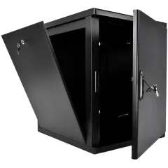 Шкаф коммутационный ЦМО (ШРН-М-15.500.1-9005) настенный 15U 600x520мм пер.дв.металл 130кг черный 456мм 23.94кг 180град. 745мм IP20 сталь