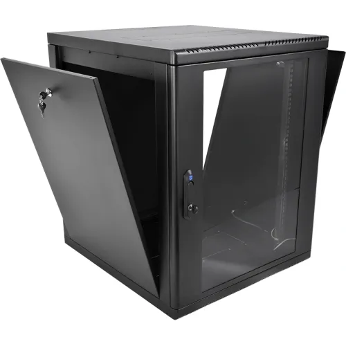 Шкаф коммутационный ЦМО (ШРН-М-15.650-9005) настенный 15U 600x650мм пер.дв.стекл 85кг черный 581мм 28.2кг 180град. 745мм IP20 сталь