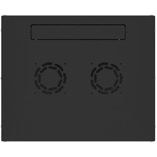 Шкаф коммутационный NTSS Lime (NTSS-WL6U5545GS-BL) настенный 6U 550x450мм пер.дв.стекл несъемн.бок.пан. 30кг черный 370мм 9.6кг 110град. 370мм IP20 сталь