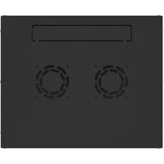 Шкаф коммутационный NTSS Lime (NTSS-WL9U5545GS-BL) настенный 9U 550x450мм пер.дв.стекл несъемн.бок.пан. 30кг черный 370мм 12кг 110град. 500мм IP20 сталь