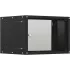Шкаф коммутационный NTSS Lime (NTSS-WL6U5560GS-BL) настенный 6U 550x600мм пер.дв.стекл несъемн.бок.пан. 30кг черный 520мм 12кг 110град. 500мм IP20