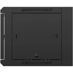 Шкаф коммутационный NTSS (NTSS-W6U6060GS-BL) настенный 6U 570x600мм пер.дв.стекл 60кг черный 500мм 18.8кг 220град. 370мм IP20 сталь