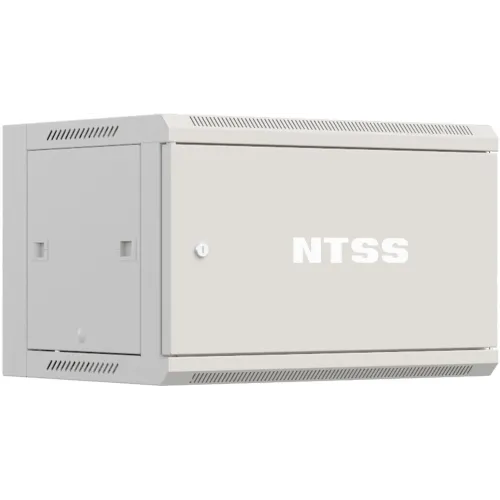 Шкаф коммутационный NTSS Премиум (NTSS-W9U6060FD) настенный 9U 570x600мм пер.дв.металл 60кг серый 500мм 22кг 220град. 500мм IP20 сталь