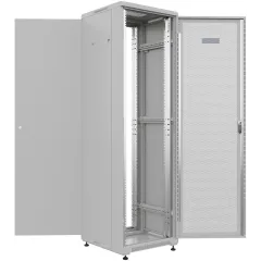 Шкаф коммутационный NTSS Премиум (NTSS-R42U6060PD) напольный 42U 600x600мм пер.дв.перфор. металл 900кг серый 510мм 86кг IP20 металл