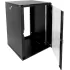 Шкаф коммутационный ЦМО (ШРН-Э-18.350-9005) настенный 18U 600x350мм пер.дв.стекл 85кг черный 300мм 22.14кг 180град. 878мм IP20 сталь