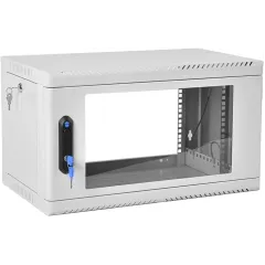 Шкаф коммутационный ЦМО (ШРН-6.500) настенный 6U 599x529мм пер.дв.стекл 200кг серый 470мм 14кг 180град. 346мм IP20 металл