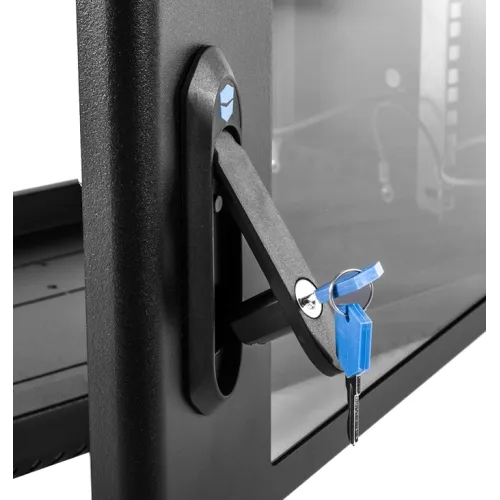 Шкаф коммутационный ЦМО (ШРН-9.350-9005) настенный 9U 600x350мм пер.дв.стекл 200кг черный 300мм 12кг 180град. 479мм IP20 металл