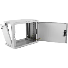 Шкаф коммутационный ЦМО (ШРН-9.500.1) настенный 9U 600x529мм пер.дв.металл 200кг серый 470мм 20.9кг 180град. 479мм IP20 металл