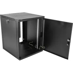 Шкаф коммутационный ЦМО (ШРН-9.500.1-9005) настенный 9U 600x529мм пер.дв.металл 200кг черный 470мм 14кг 180град. 346мм IP20 металл