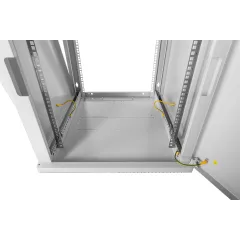 Шкаф коммутационный ЦМО (ШРН-12.350) настенный 12U 600x359мм пер.дв.стекл 200кг серый 300мм 14кг 180град. 612мм металл