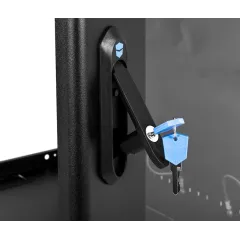 Шкаф коммутационный ЦМО (ШРН-12.500-9005) настенный 12U 600x529мм пер.дв.стекл 200кг черный 470мм 18кг 180град. 612мм металл