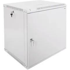 Шкаф коммутационный ЦМО (ШРН-12.500.1) настенный 12U 600x529мм пер.дв.стал.лист 200кг серый 470мм 18кг 180град. 612мм металл