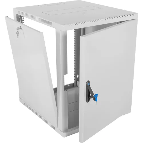 Шкаф коммутационный ЦМО (ШРН-15.500.1) настенный 15U 600x529мм пер.дв.металл 200кг серый 470мм 21кг 180град. 746мм IP20 металл