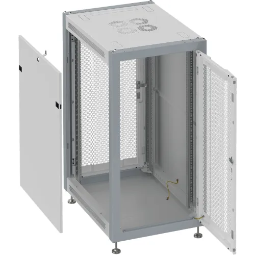 Шкаф коммутационный Sysmatrix (SL 6615.733) напольный 15U 600x600мм пер.дв.перфор. задн.дв.перфор. 800кг серый 450мм 37кг 800мм IP20 металл