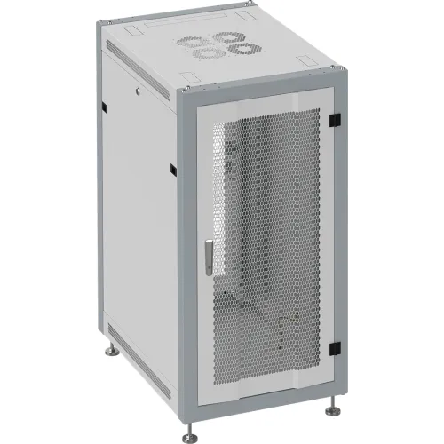 Шкаф коммутационный Sysmatrix (SL 6615.733) напольный 15U 600x600мм пер.дв.перфор. задн.дв.перфор. 800кг серый 450мм 37кг 800мм IP20 металл