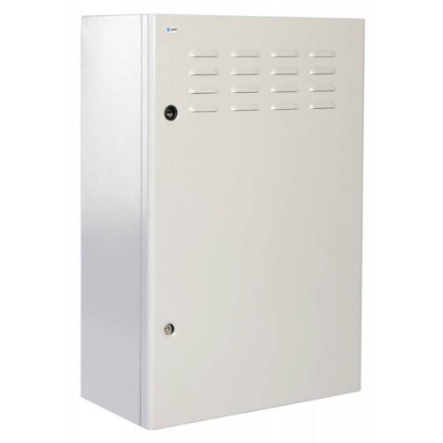 Шкаф коммутационный ЦМО (ШТВ-Н-6.6.3-4ААА) настенный 6U 600x330мм пер.дв.вентил. задн.дв.стал.лист несъемн.бок.пан. 57кг серый 220мм 27кг 400мм IP65 уличный всепогодный