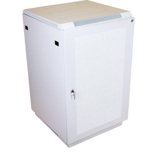 Шкаф коммутационный ЦМО (ШТК-М-18.6.8-4ААА) напольный 18U 600x800мм пер.дв.перфор. задн.дв.стал.лист 2 бок.пан. 270кг серый 655мм 57.4кг 180град. 960мм