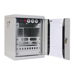 Шкаф коммутационный ЦМО (ШРН-12.255-10) настенный 12U 320x305мм пер.дв.стекл 100кг серый 255мм 10.62кг 180град. 600мм металл