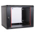 Шкаф коммутационный ЦМО ШРН-ЭКОНОМ (ШРН-Э-6.650-9005) настенный 6U 600x650мм пер.дв.стекл 65кг черный 600мм