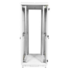 Шкаф серверный ЦМО (ШТК-М-42.8.10-4ААА) напольный 42U 800x1000мм пер.дв.перфор. задн.дв.перфор. 2 бок.пан. направл.под закл.гайки 550кг серый 855мм 134.3кг 180град. 2030мм IP20