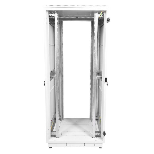 Шкаф серверный ЦМО (ШТК-М-42.8.10-4ААА) напольный 42U 800x1000мм пер.дв.перфор. задн.дв.перфор. 2 бок.пан. направл.под закл.гайки 550кг серый 855мм 134.3кг 180град. 2030мм IP20