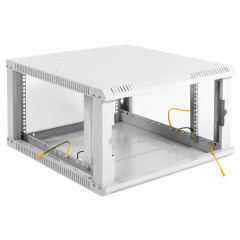 Шкаф коммутационный ЦМО ШРН-ЭКОНОМ (ШРН-Э-6.500) настенный 6U 600x520мм пер.дв.стекл 75кг серый 470мм 14.94кг 345мм