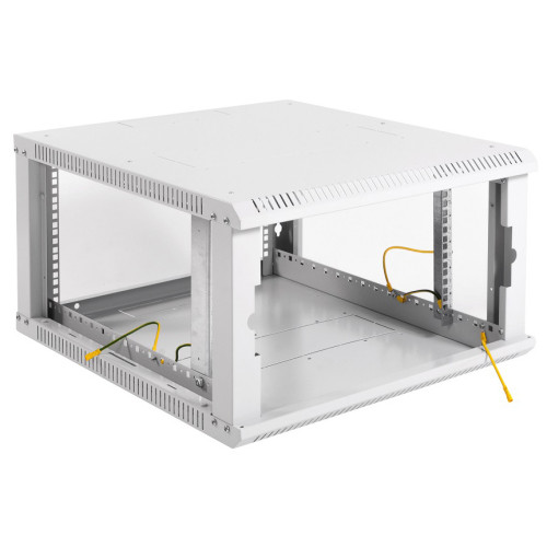 Шкаф коммутационный ЦМО ШРН-ЭКОНОМ (ШРН-Э-6.500) настенный 6U 600x520мм пер.дв.стекл 75кг серый 470мм 14.94кг 345мм