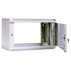 Шкаф коммутационный ЦМО (ШРН-6.650) настенный 6U 600x650мм пер.дв.стекл 200кг серый 600мм 18.6кг 180град. 366мм