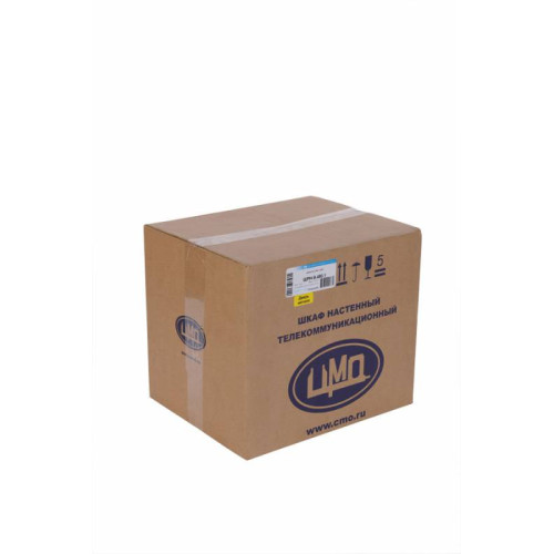 Шкаф коммутационный ЦМО (ШРН-9.650) настенный 9U 600x650мм пер.дв.стекл несъемн.бок.пан. 100кг серый 605мм 21.1кг 180град. 499мм