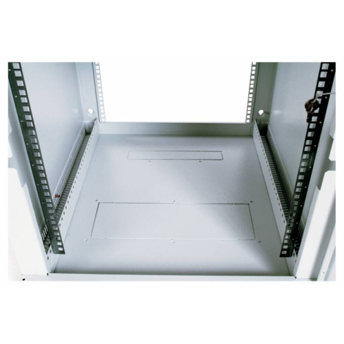 Шкаф коммутационный ЦМО (ШРН-9.650) настенный 9U 600x650мм пер.дв.стекл несъемн.бок.пан. 100кг серый 605мм 21.1кг 180град. 499мм