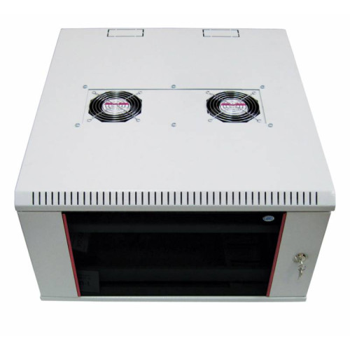 Шкаф коммутационный ЦМО (ШРН-М-12.500) настенный 12U 600x520мм пер.дв.стекл 130кг серый 456мм 21.6кг 180град. 610мм