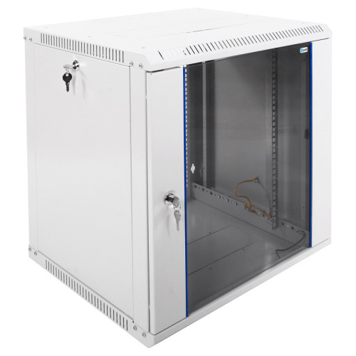 Шкаф коммутационный ЦМО ШРН-ЭКОНОМ (ШРН-Э-12.500) настенный 12U 600x520мм пер.дв.стекл 75кг серый 470мм 20.2кг 180град. 608мм