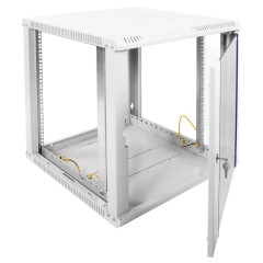 Шкаф коммутационный ЦМО ШРН-ЭКОНОМ (ШРН-Э-12.500) настенный 12U 600x520мм пер.дв.стекл 75кг серый 470мм 20.2кг 180град. 608мм