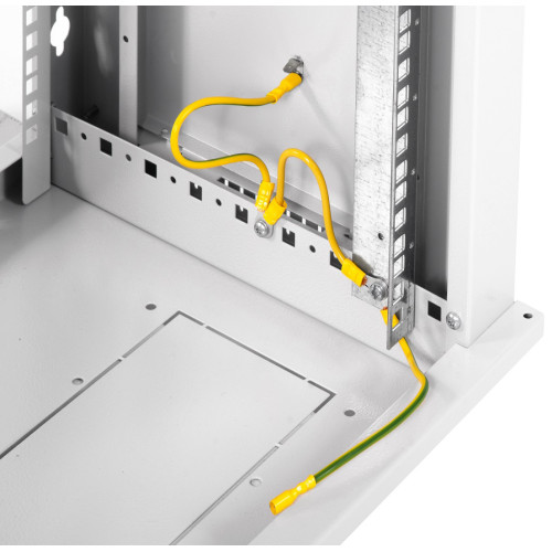 Шкаф коммутационный ЦМО ШРН-ЭКОНОМ (ШРН-Э-6.350) настенный 6U 600x350мм пер.дв.стекл 85кг серый 300мм 11.4кг 180град. 345мм