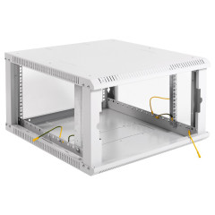 Шкаф коммутационный ЦМО ШРН-ЭКОНОМ (ШРН-Э-6.650) настенный 6U 600x650мм пер.дв.стекл 65кг серый 600мм 17.3кг 180град. 345мм