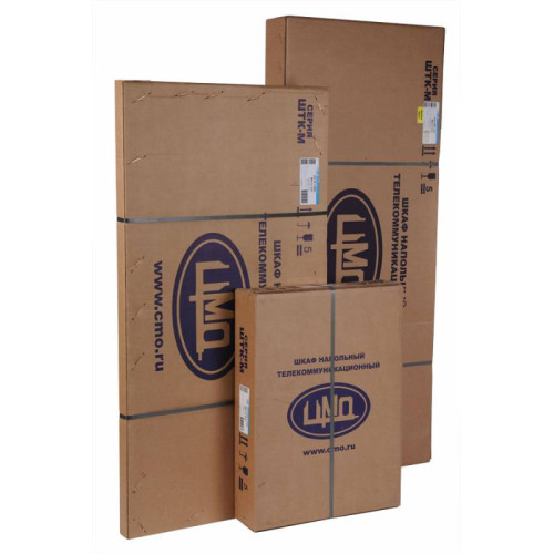 Шкаф коммутационный ЦМО (ШТК-М-42.6.6-1ААА) напольный 42U 600x600мм пер.дв.стекл задн.дв.стал.лист 2 бок.пан. направл.под закл.гайки 550кг серый 455мм 92.3кг 180град. 2030мм