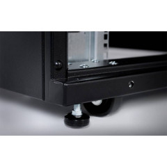 Шкаф серверный ЦМО (ШТК-СП-48.8.12-48АА-9005) напольный 48U 800x1130мм пер.дв.перфор. задн.дв.перфор.2-хст. 2 бок.пан. направл.под закл.гайки 1350кг черный 890мм 170кг 180град. 2215мм