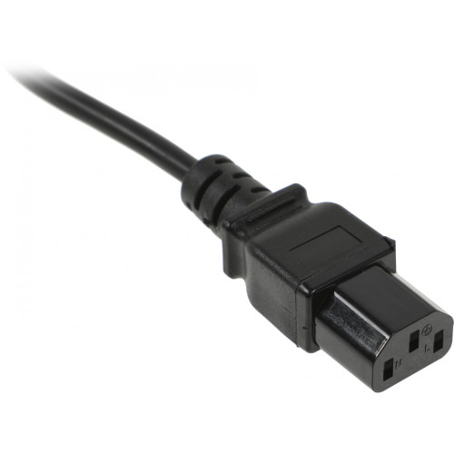 Шнур питания Lanmaster LAN-PP13/SH-1.8-BK C13-Schuko проводник.:3x0.75мм2 1.8м 220В 10А черный