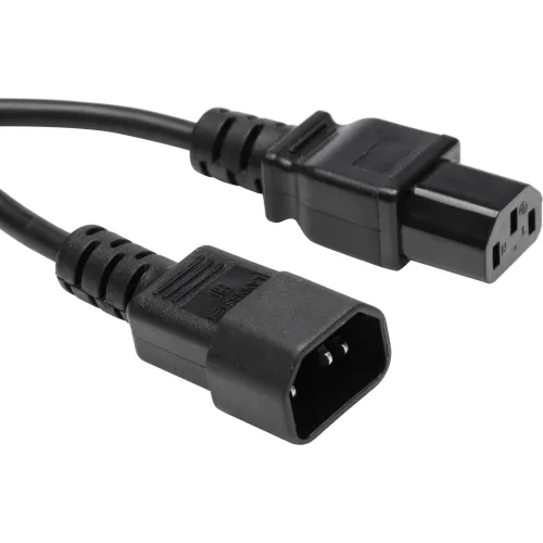 Шнур питания Lanmaster LAN-PP13/14-1.8-BK C13-С14 проводник.:3x0.75мм2 1.8м 220В 10А (упак.:1шт) черный