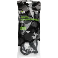 Шнур питания ITK PC-C13C14-2M C13-С14 проводник.:3x1.5мм2 2м 230В 10А (упак.:1шт) черный