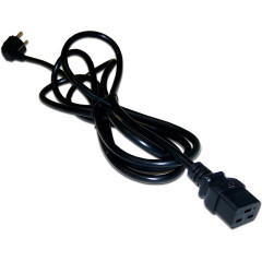 Шнур питания Lanmaster LAN-PP19/SHA-3.0-BK C19-Schuko проводник.:2x1.5мм2 3м 220В 16А черный