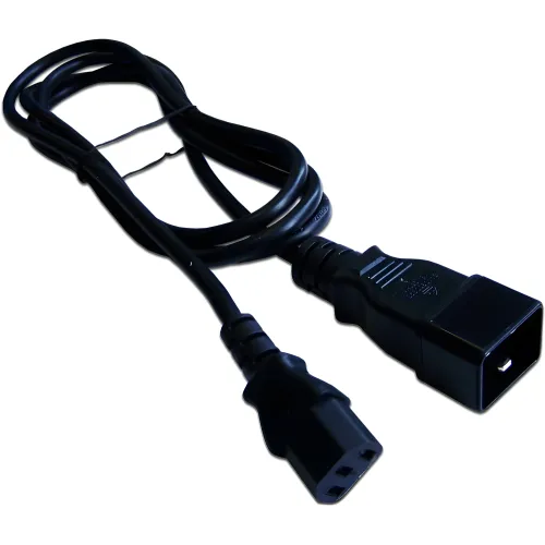 Шнур питания Lanmaster LAN-PP13/20-0.5-BK C13-C20 проводник.:3x0.75мм2 0.5м 220В черный