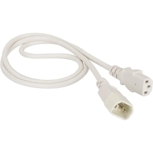 Шнур питания Lanmaster LAN-PP13/14-3.0-WH C13-С14 проводник.:3x0.75мм2 3м 220В 10А белый
