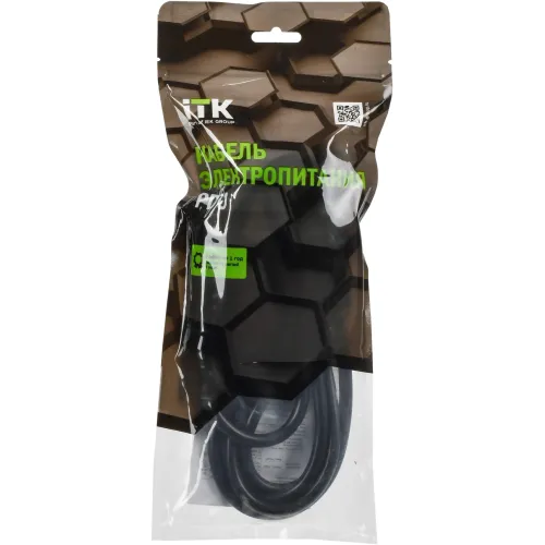 Шнур питания ITK PC-C19C20-2M C19-C20 проводник.:3x1.5мм2 2м 230В 10А черный