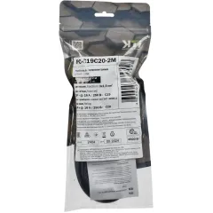 Шнур питания ITK PC-C19C20-2M C19-C20 проводник.:3x1.5мм2 2м 230В 10А черный