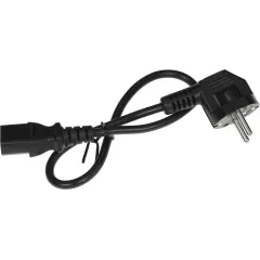 Шнур питания Lanmaster LAN-PP13/SHA-0.5-BK C13-Schuko проводник.:3x0.75мм2 0.5м 220В 10А черный