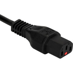 Шнур питания Lanmaster LAN-PP13L/SH-1.8-BK C13-Schuko проводник.:3x0.75мм2 1.8м 220В 10А черный